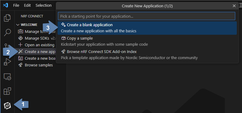 Create new application