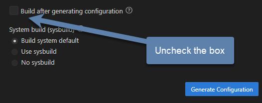 Generate configuration