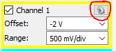 Channel 1 configuration