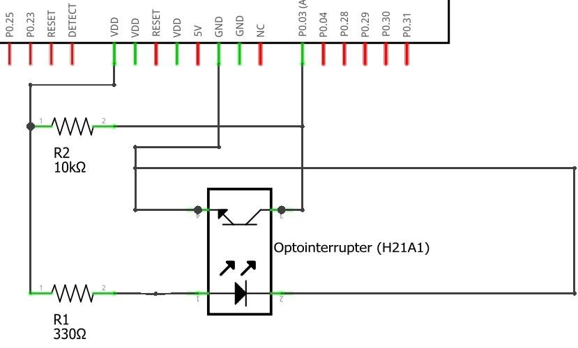 Photointerrupter schematic