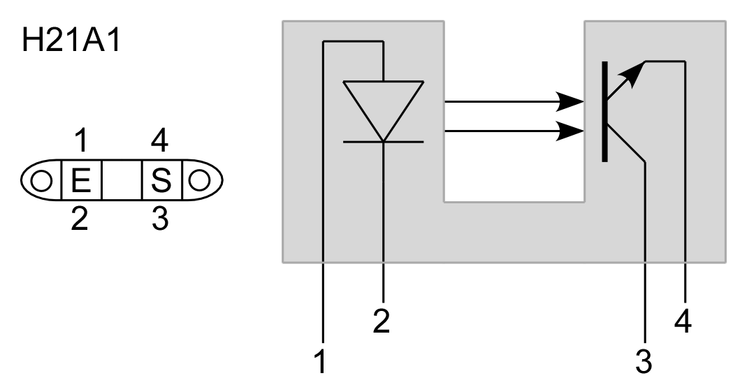 Photointerrupter pinout
